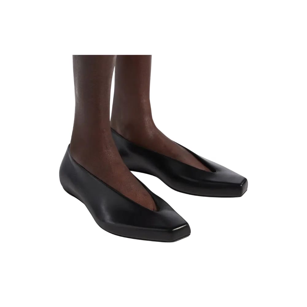 Balenciaga Duchesse Ballerina Flat In Black
