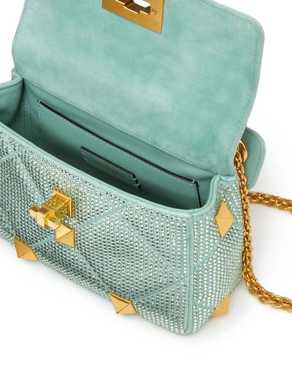 small Roman Stud embellished shoulder bag