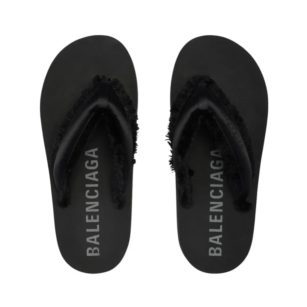 Balenciaga Jet Lag Thong In Black