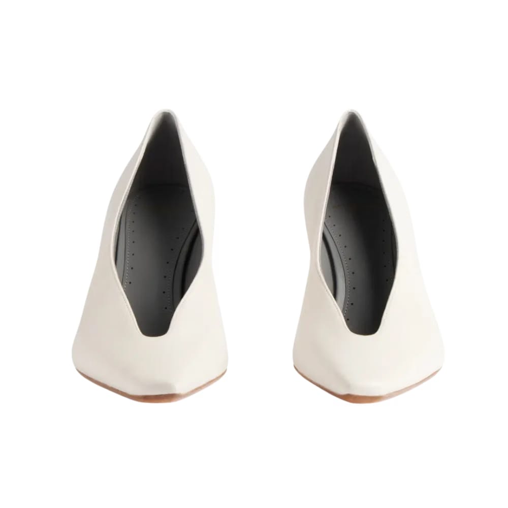 Balenciaga Duchesse Pump In White Snow