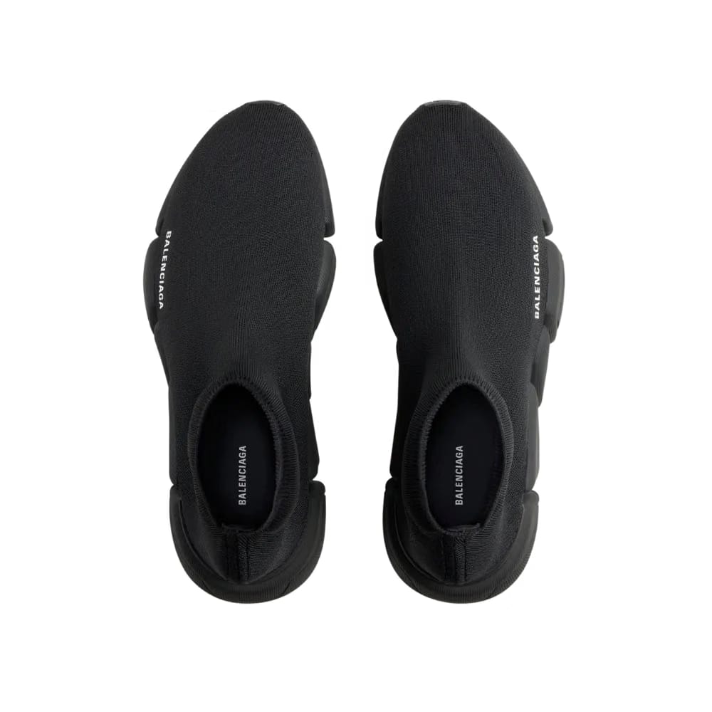 Balenciaga Speed 2.0 Recycled Knit Sneaker in Black