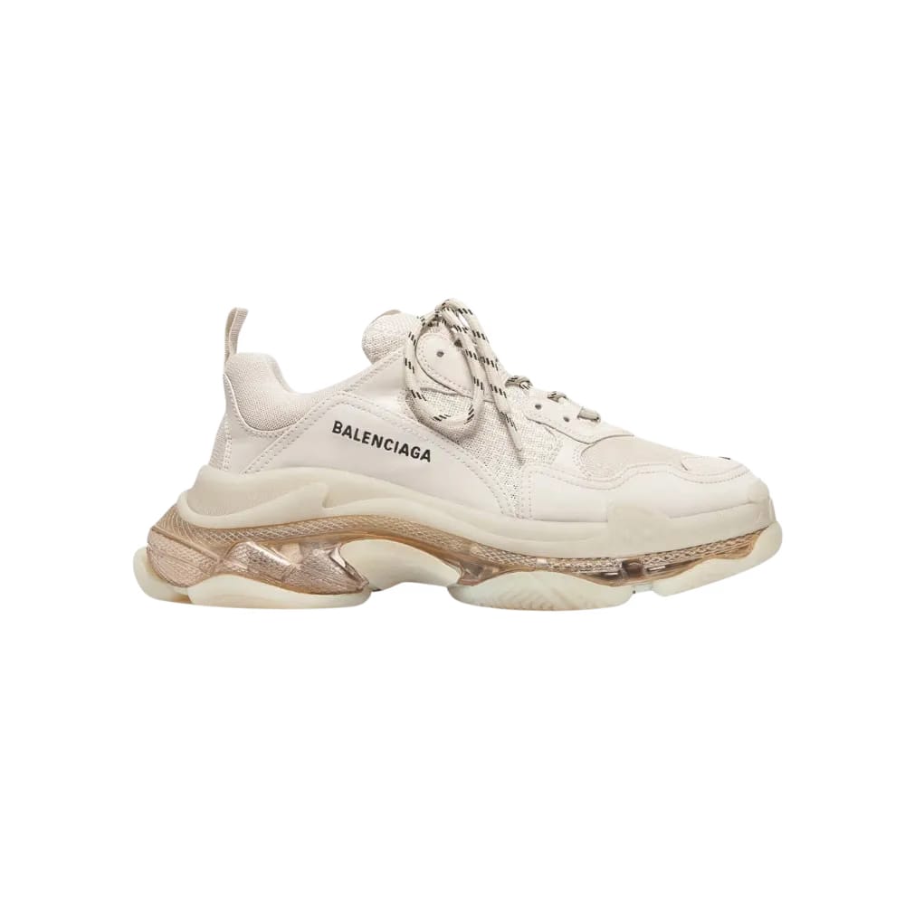 Balenciaga Triple S Clear Sole Sneaker In White
