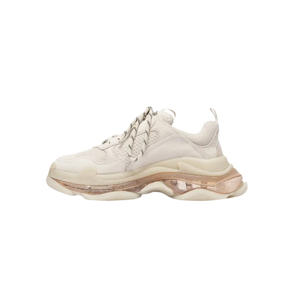 Balenciaga Triple S Clear Sole Sneaker In White