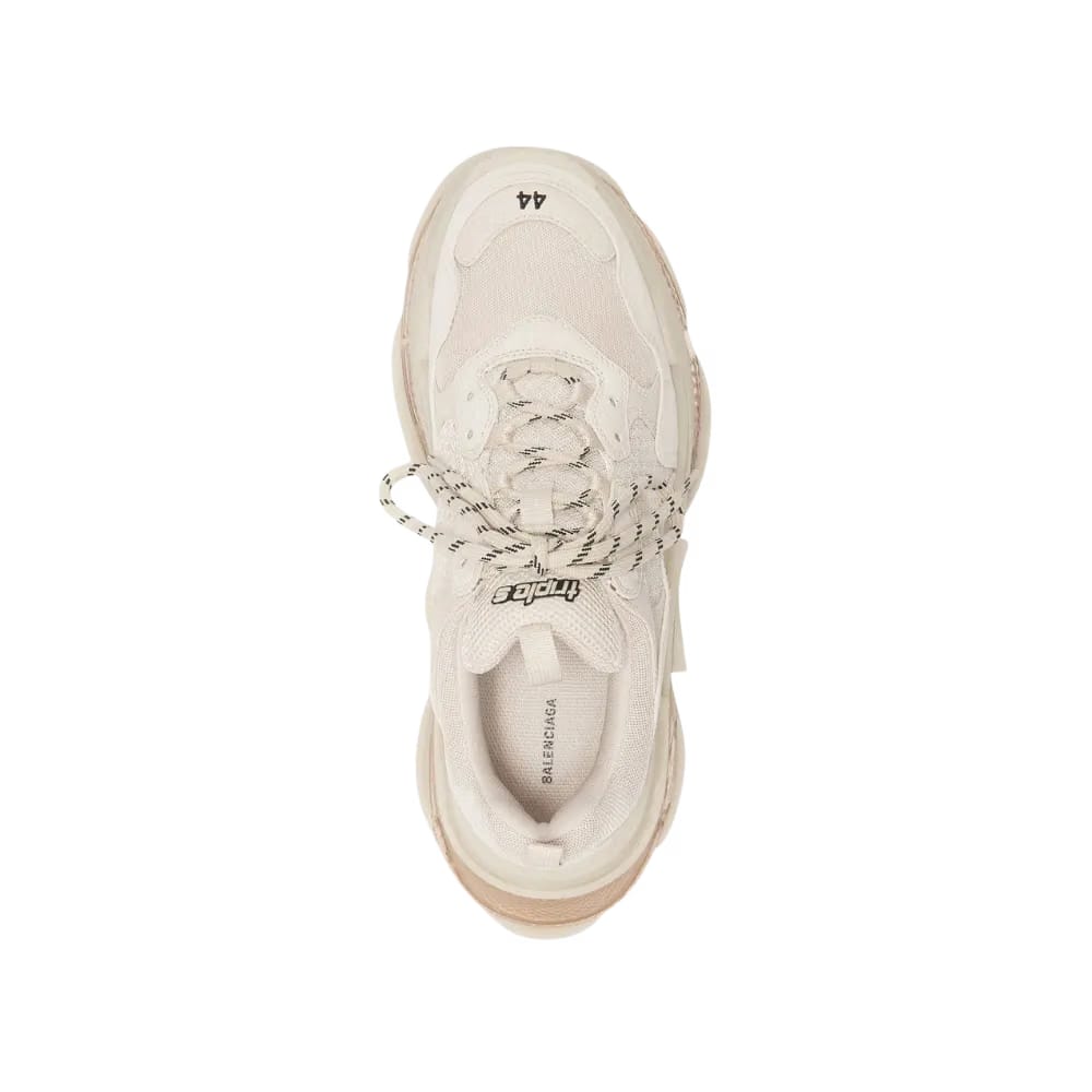 Balenciaga Triple S Clear Sole Sneaker In White