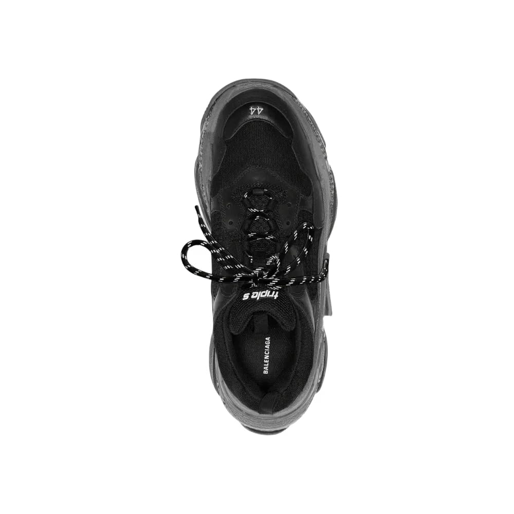 Balenciaga Triple S Clear Sole Sneaker In Black