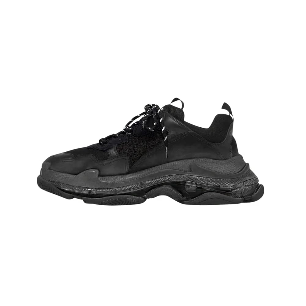 Balenciaga Triple S Clear Sole Sneaker In Black