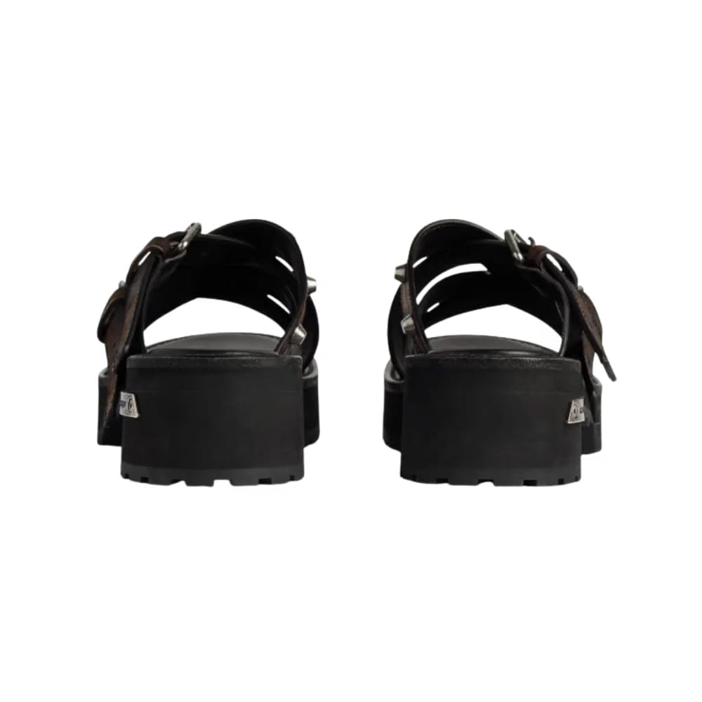 Balenciaga Venom Open Mule In Brown