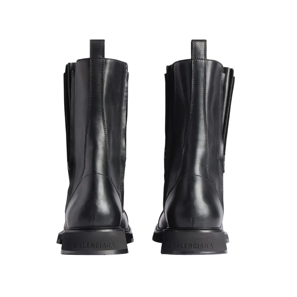 Balenciaga Truck Lace-Up Boot In Black