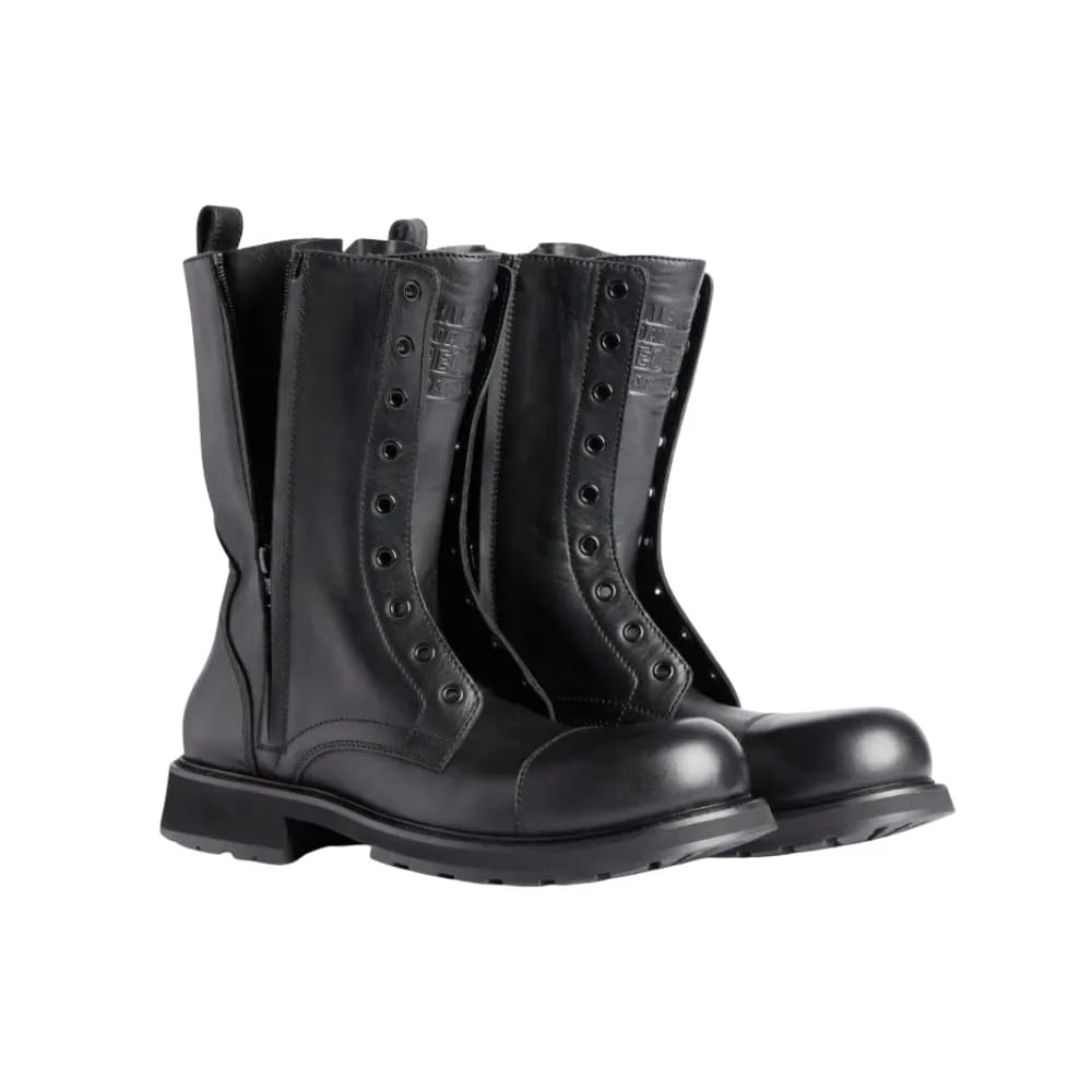 Balenciaga Truck Lace-Up Boot In Black
