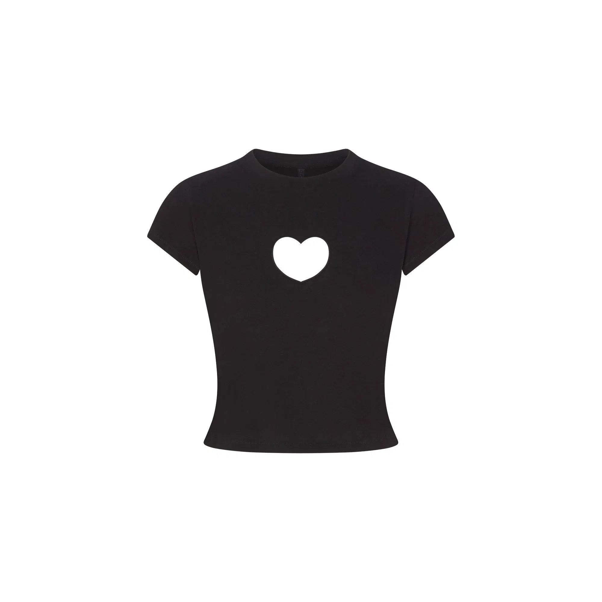 WORN IN JERSEY HEART BABY TEE | WASHED ONYX