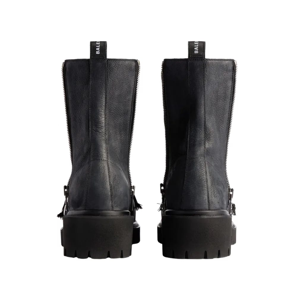 Balenciaga Stomper Zipped Bootie In Black