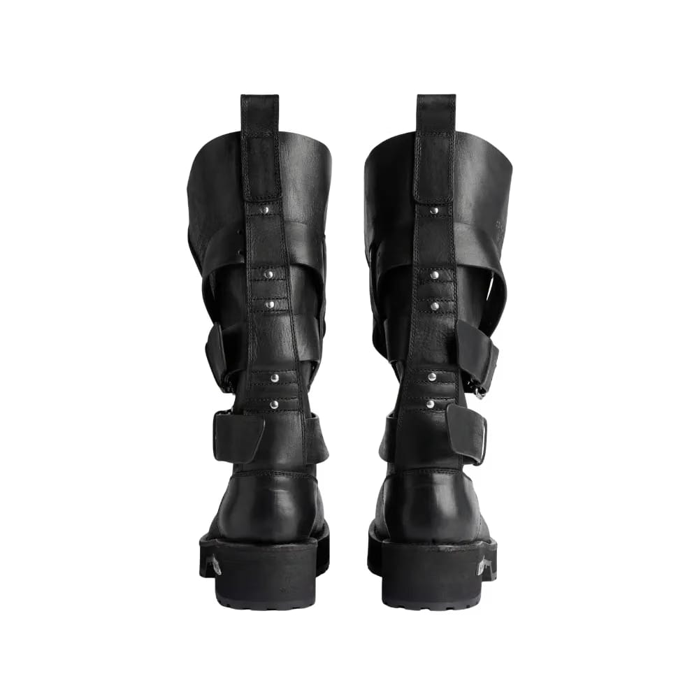 Balenciaga Venom High Boot In Black