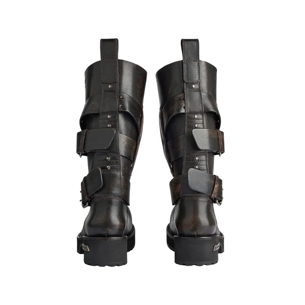 Balenciaga Venom High Boot In Brown