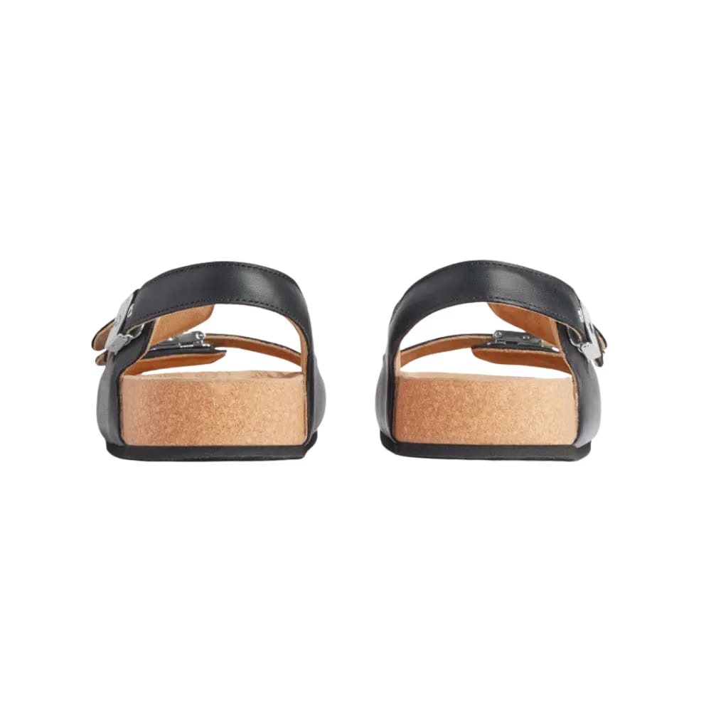 Balenciaga I Scholl Flat Sandal In Black