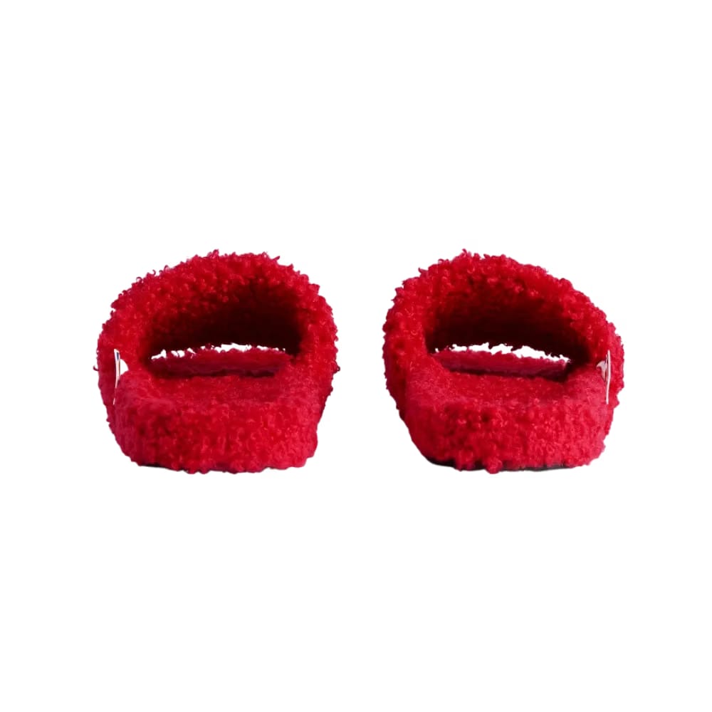 Balenciaga NBA Collaboration Furry Open Mule In Red