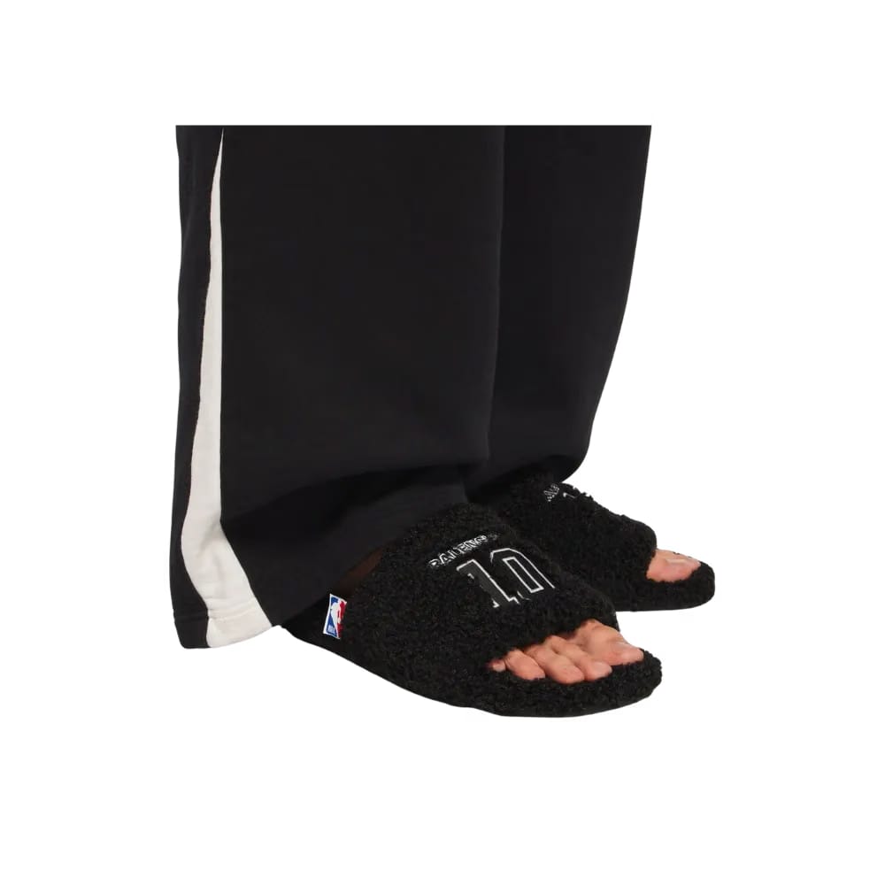 Balenciaga NBA Collaboration Furry Open Mule In Black