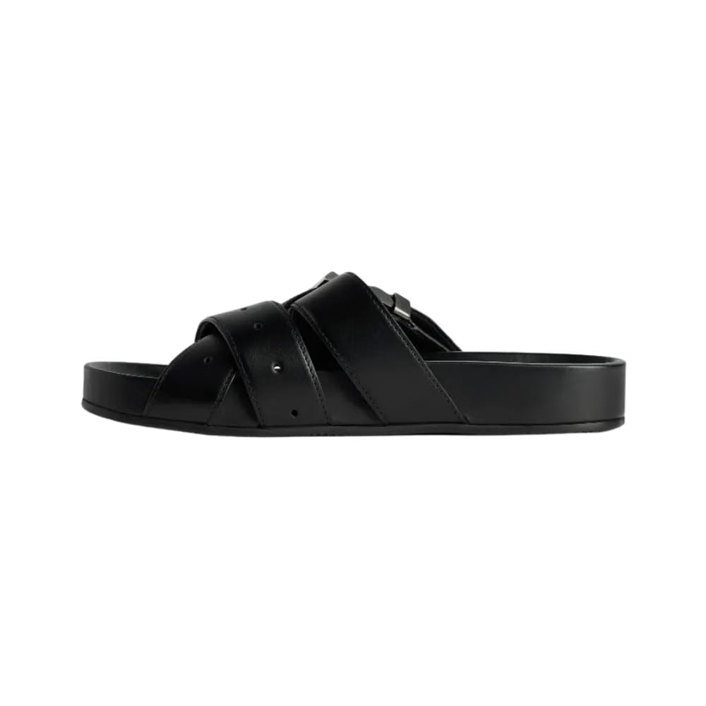 Balenciaga Belt Mule In Black