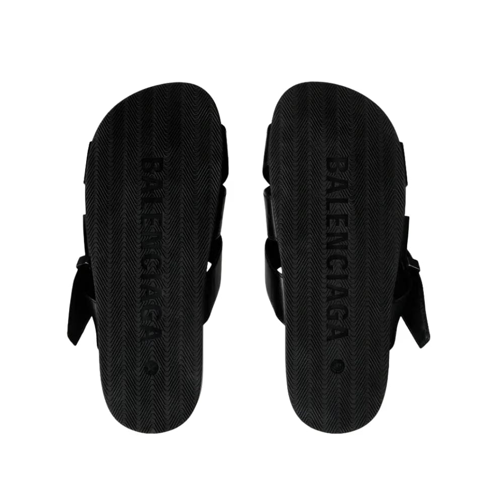 Balenciaga Belt Mule In Black