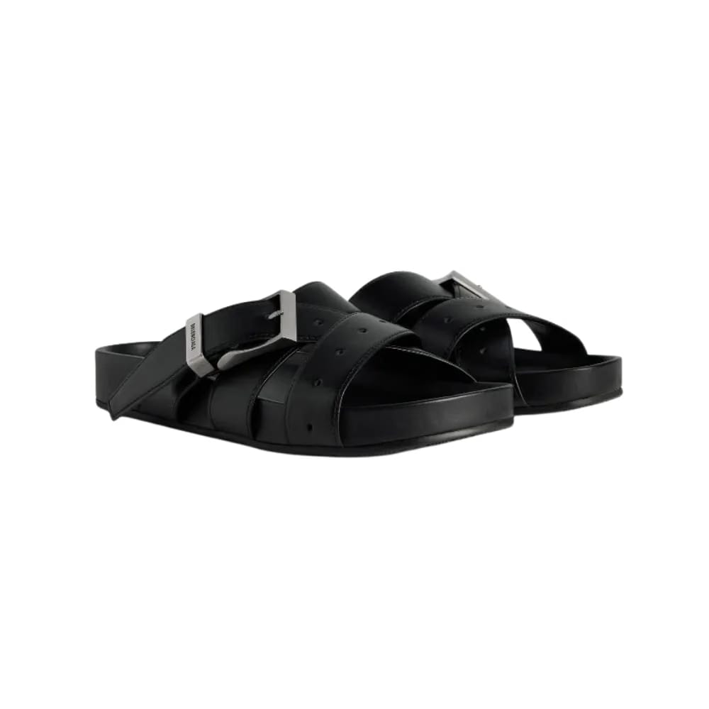 Balenciaga Belt Mule In Black