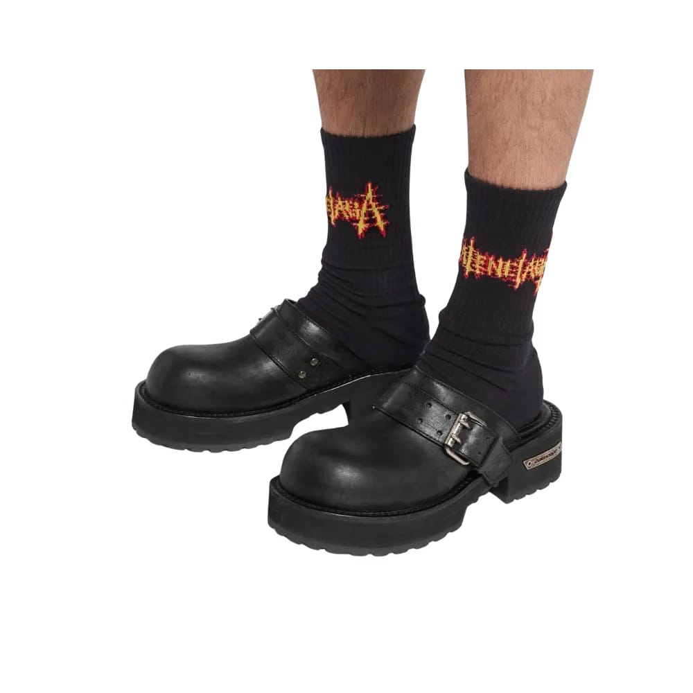 Balenciaga Venom Mule In Black