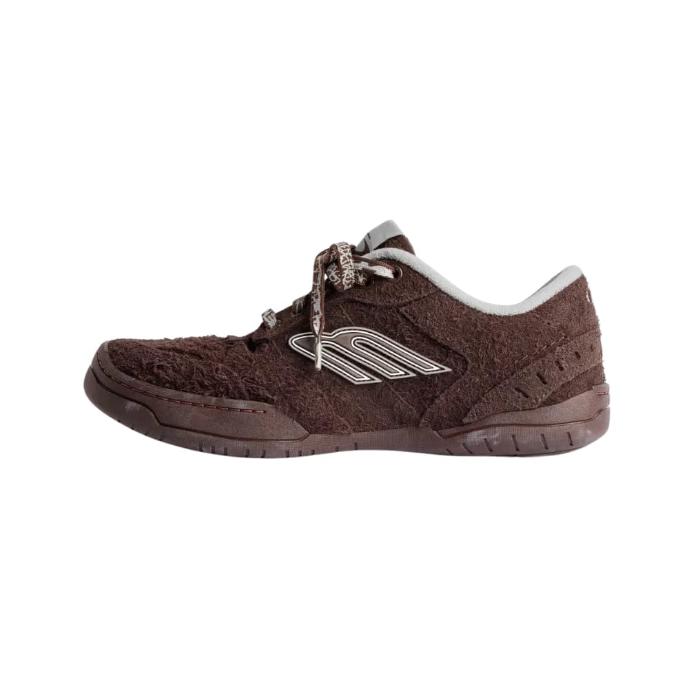 Balenciaga Hamptons Suede Sneaker In Dark Brown