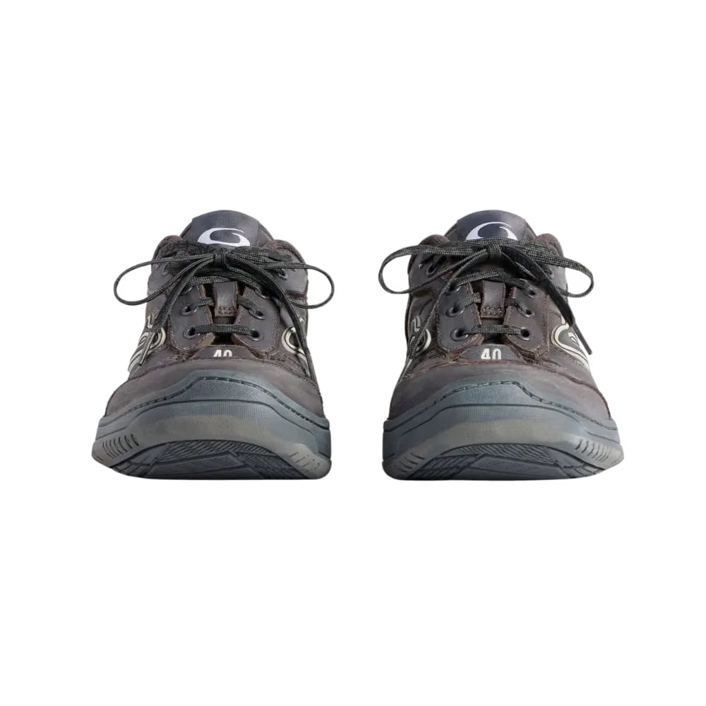 Balenciaga Hamptons Worn-Out Sneaker In Grey