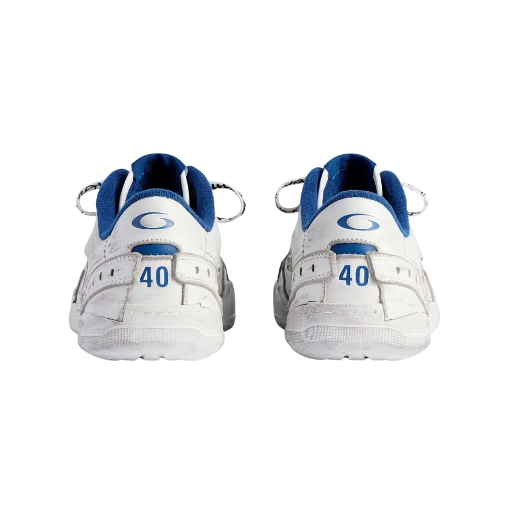 Balenciaga Hamptons Worn-Out Sneaker In White