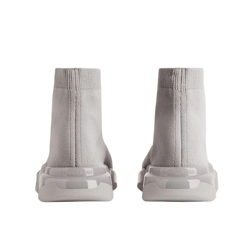 Balenciaga Speed 2.0 Full Clear Sole Recycled Knit Sneaker In Grey