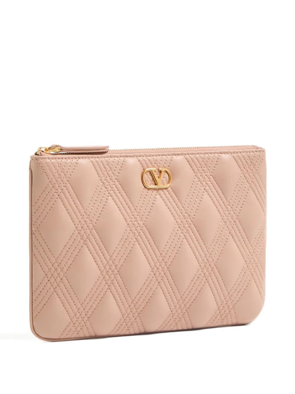 Quiltie 67 leather clutch bag