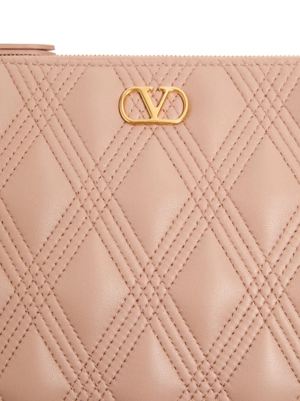 Quiltie 67 leather clutch bag