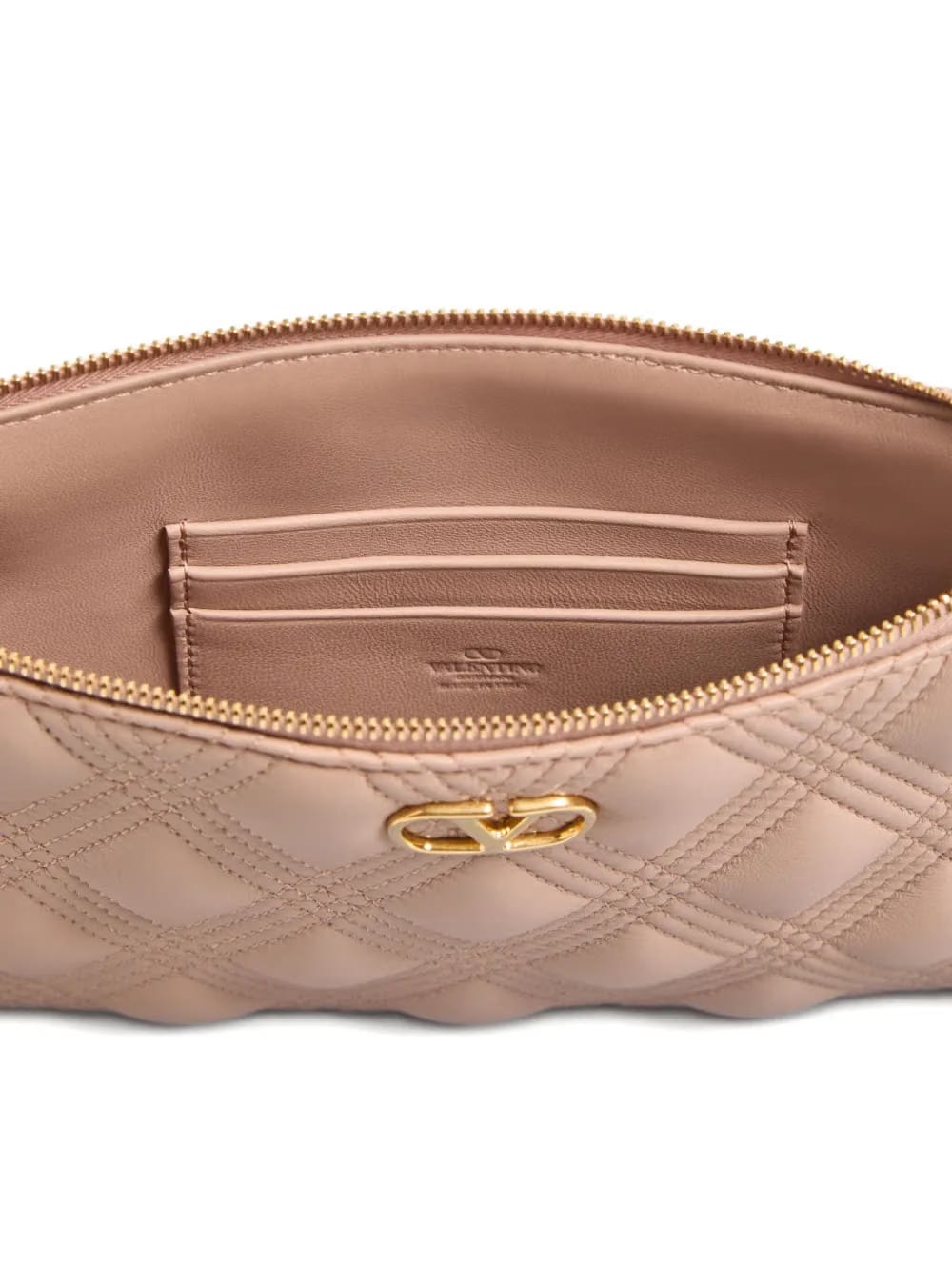 Quiltie 67 leather clutch bag
