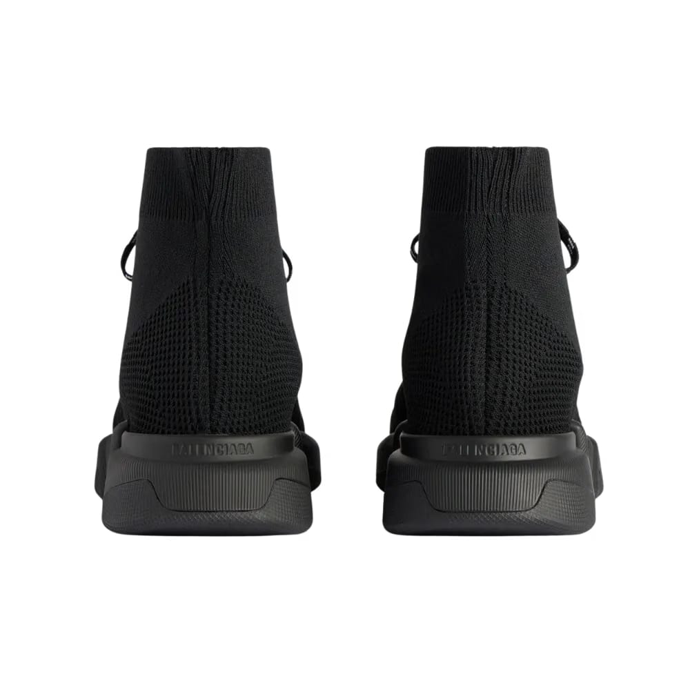 Balenciaga Speed 2.0 Lace-Up Recycled Knit Sneaker In Black