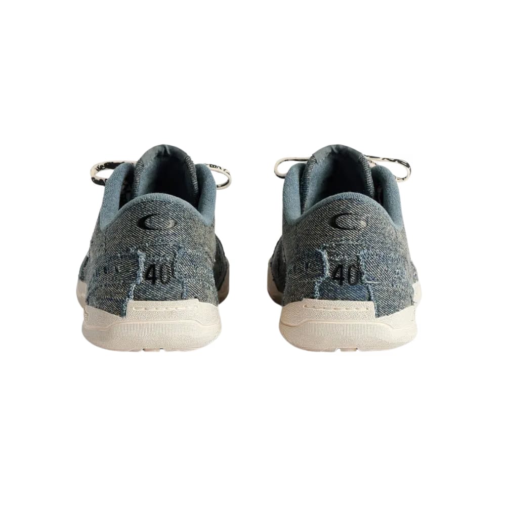 Balenciaga Hamptons Denim Sneaker In Off White