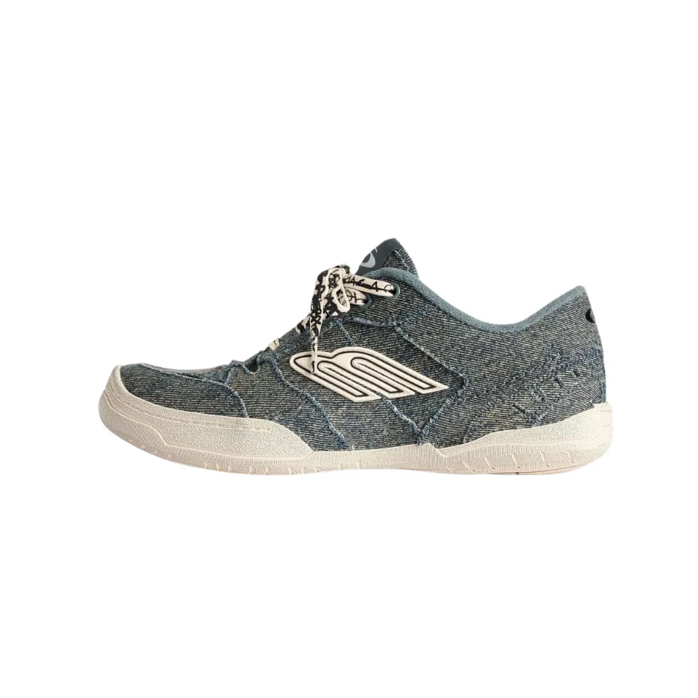 Balenciaga Hamptons Denim Sneaker In Off White