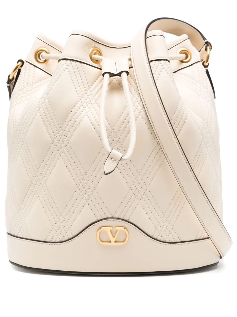 quilted bucket bag