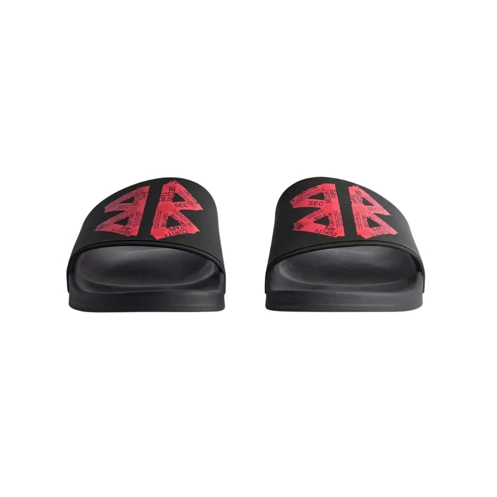 Balenciaga Pool Slide Sandal In Black and Red