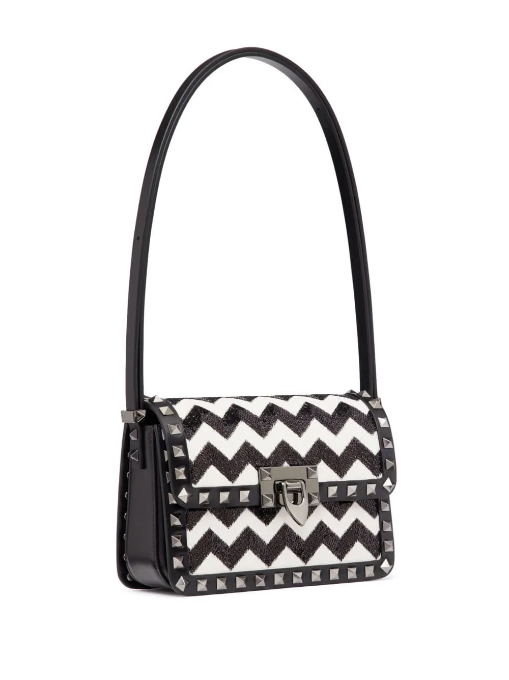 small Rockstud23 embroidered shoulder bag