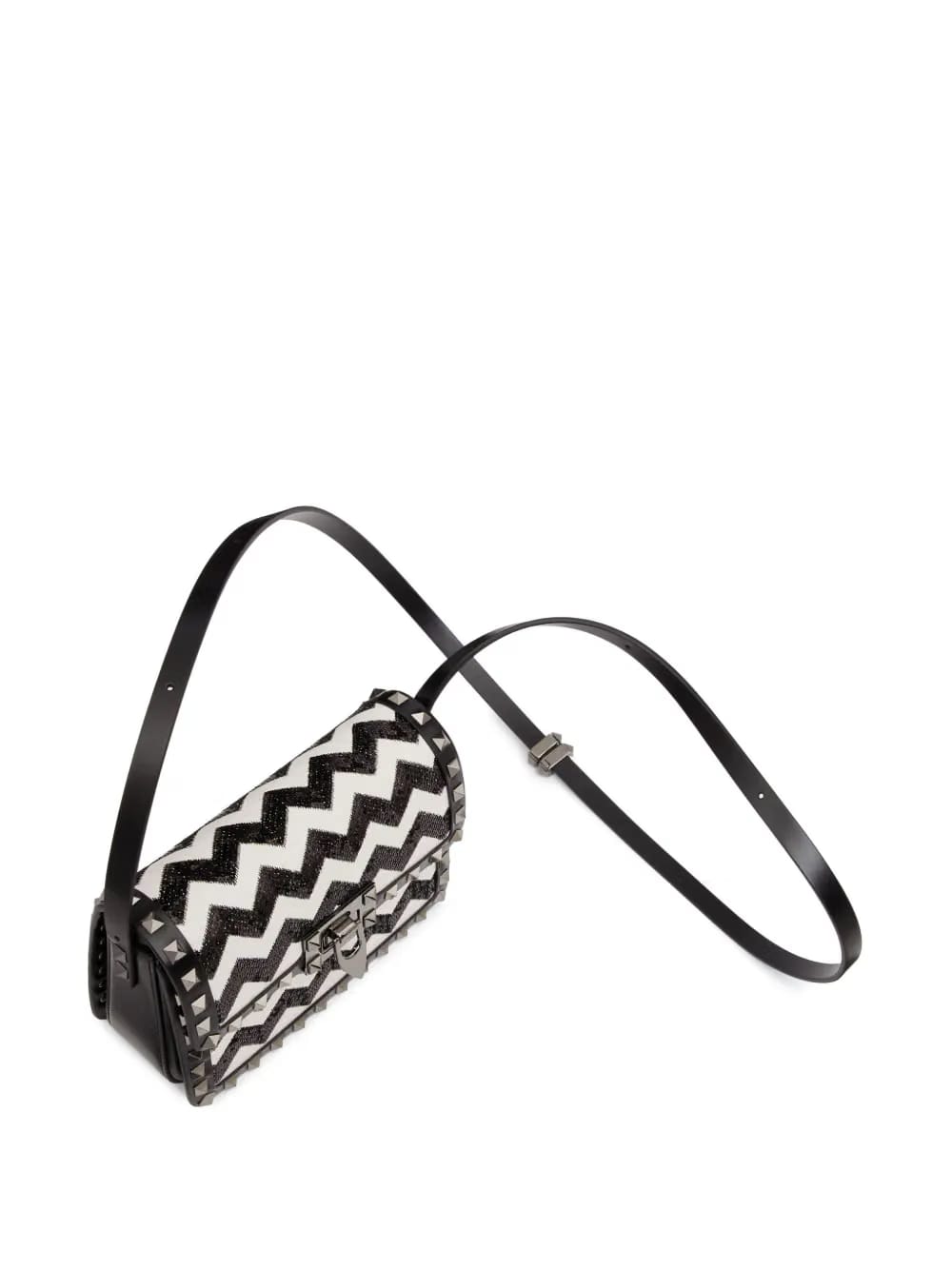 small Rockstud23 embroidered shoulder bag
