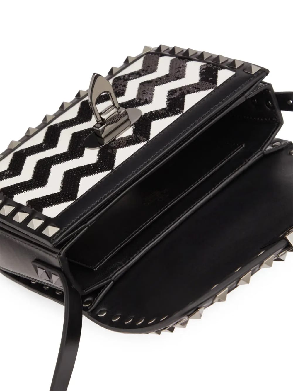 small Rockstud23 embroidered shoulder bag