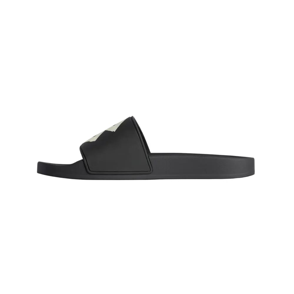 Balenciaga Pool Slides Tape Type Logo - Black Yellow