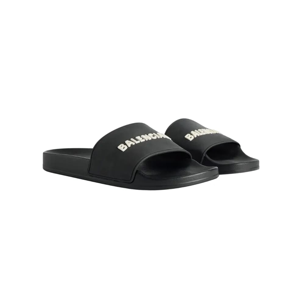 Balenciaga Pool Slide Sandal In Black