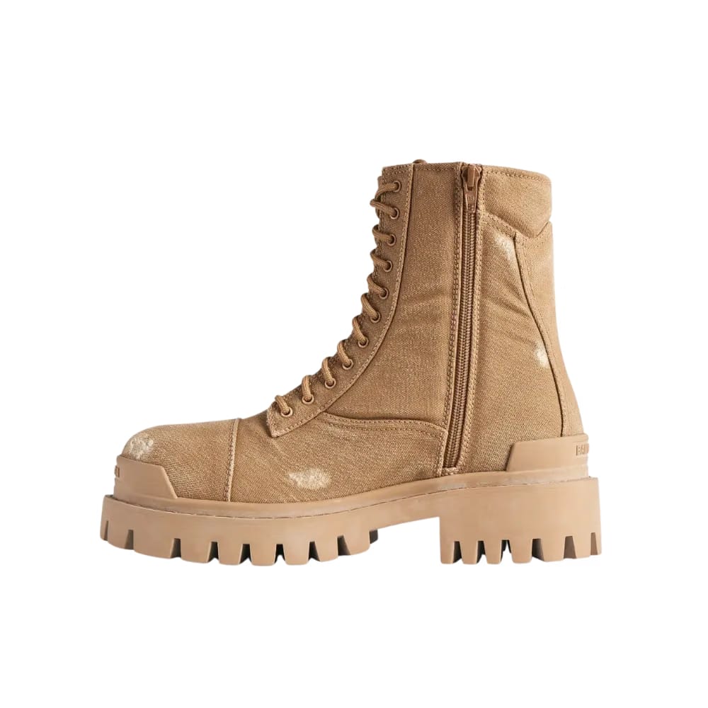 Balenciaga Combat Strike Boot In Brown