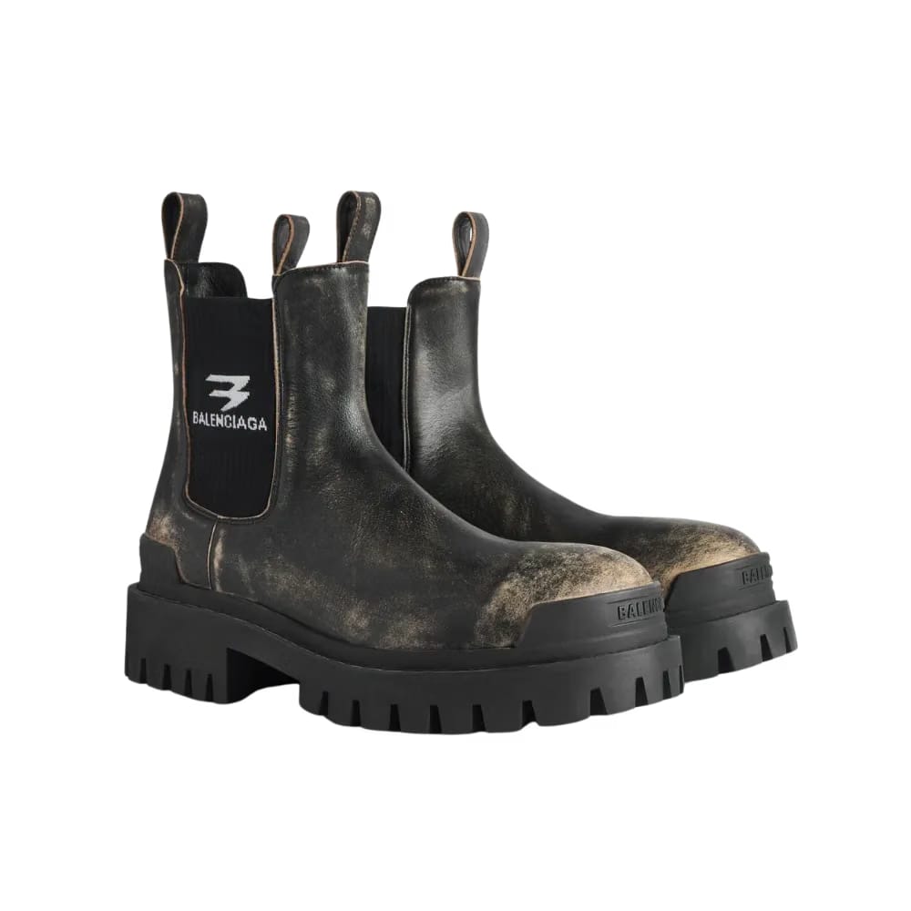 Balenciaga Strike Chelsea Boot in Black