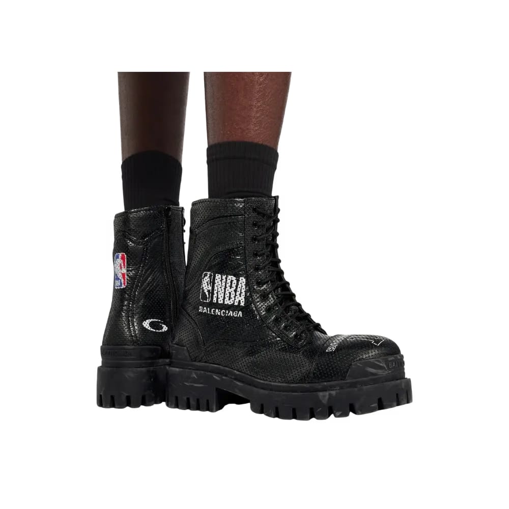 Balenciaga NBA Collaboration Combat Strike Boot in Black