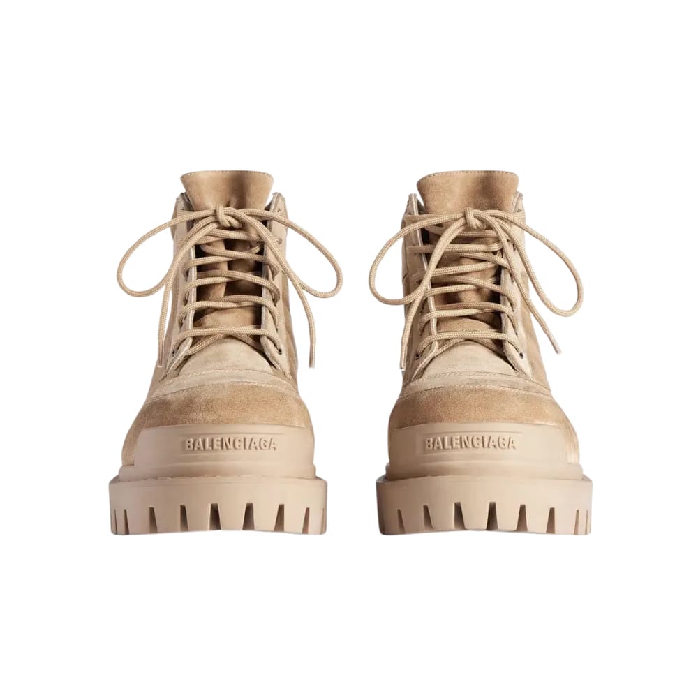Balenciaga Combat Strike Low Boot In Sand