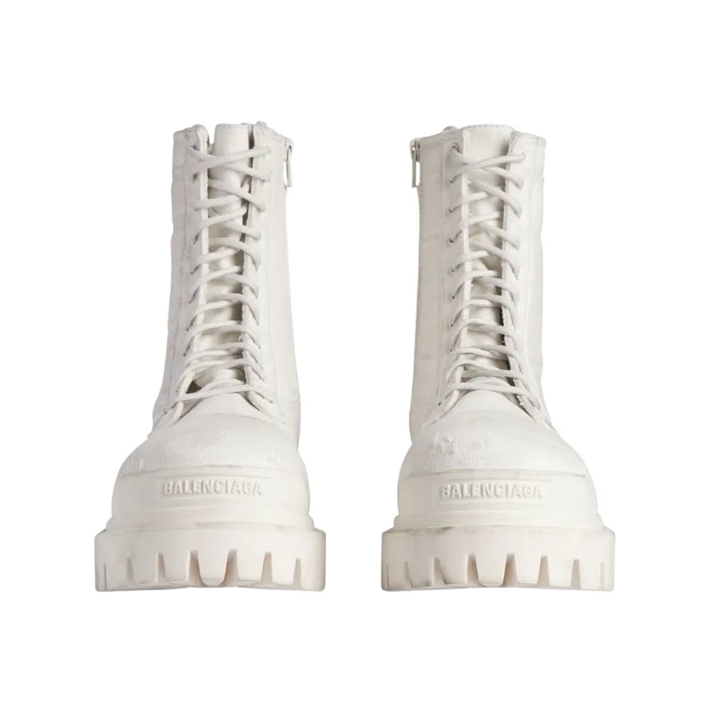 Balenciaga Combat Strike Boot In White