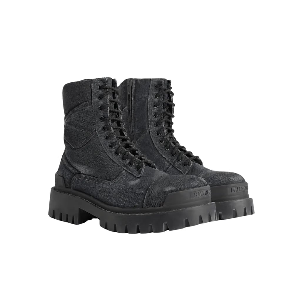 Balenciaga Combat Strike Boot In Black