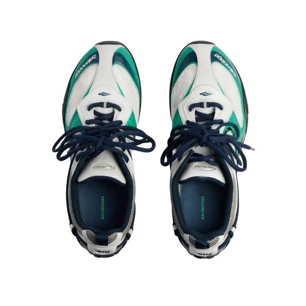 Balenciaga Radar Gradient Lines Sneaker In Green