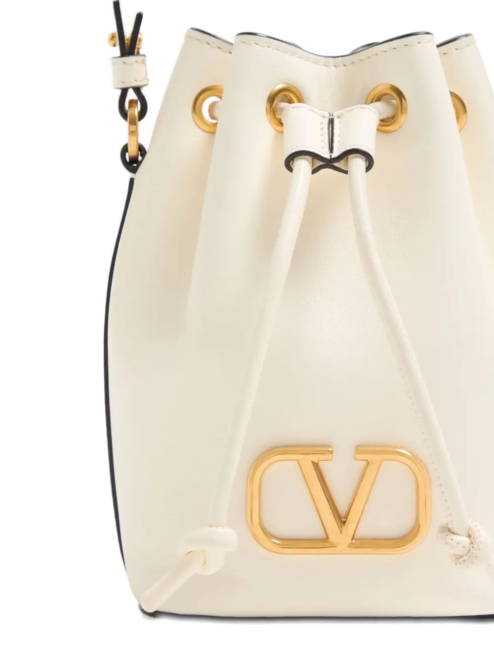 mini VLogo Signature leather bucket bag
