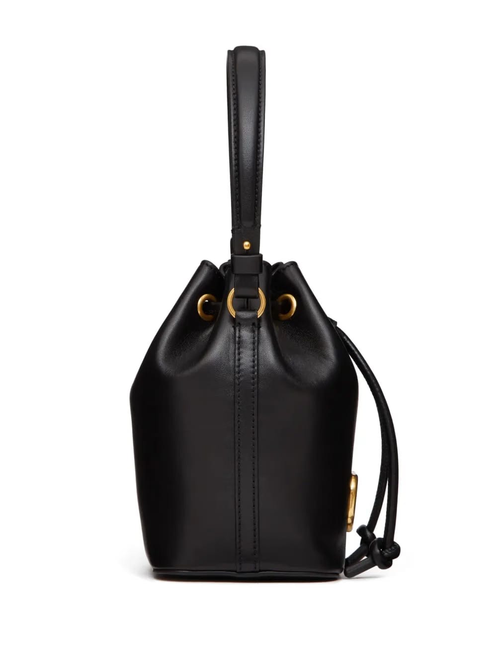 mini VLogo Signature leather bucket bag